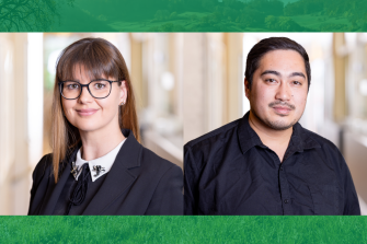 Neue Mitarbeiter Laura-Lu Fröhlich und Martin Brogle